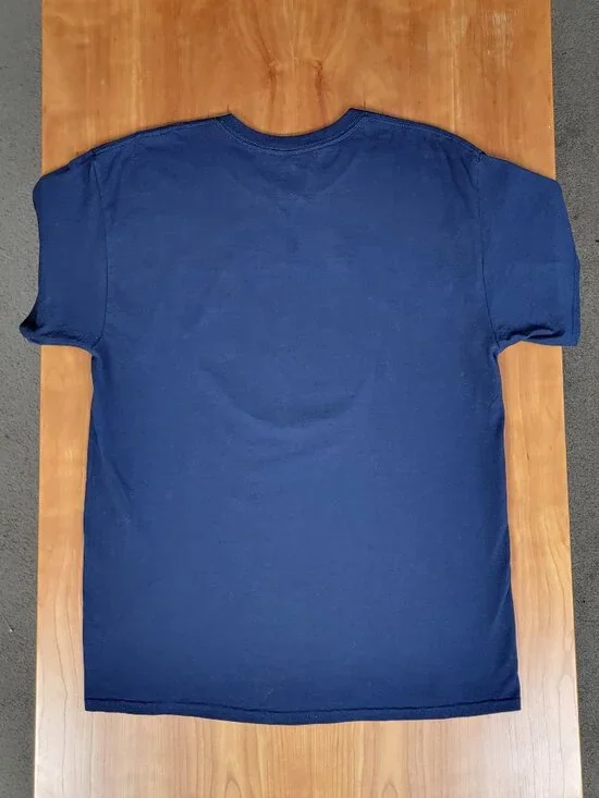 MLB Majestic Navy New York Yankees Round Logo Short Sleeve Tee - L - Picture 5 of 6